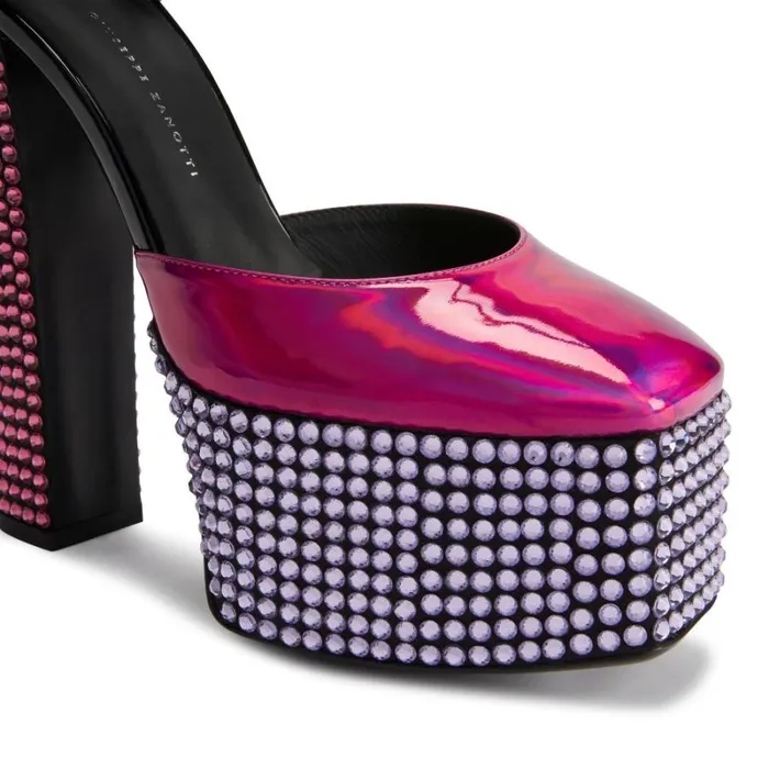 Bebe Strass Pink Women Giuseppe Zanotti Sandals