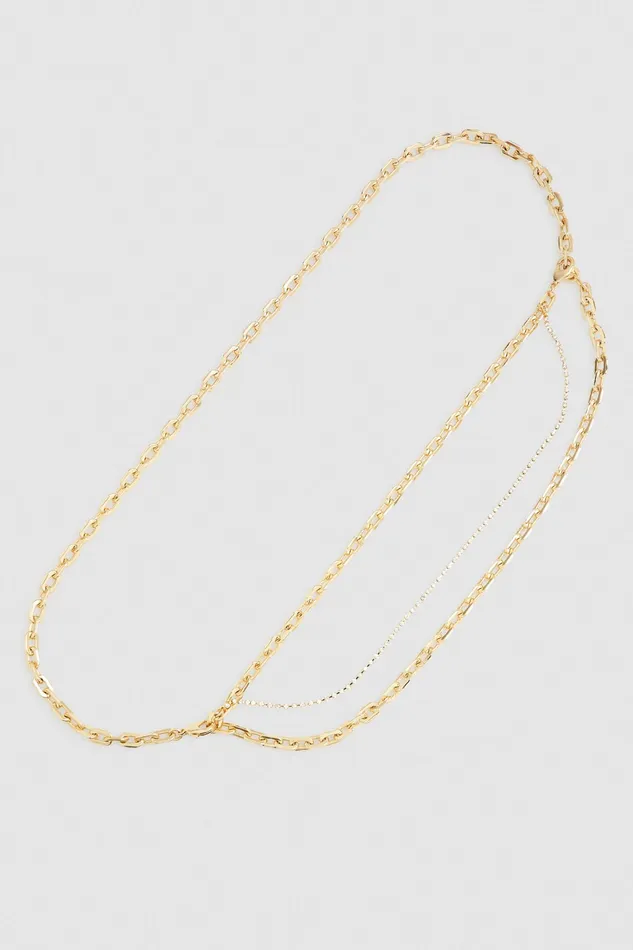 Belts Women Patrizia Pepe Brass Chain Belt Gold Crystal