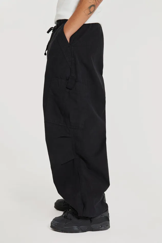 Bestsellers Men Jaded London Shop Black Parachute Cargo Pants
