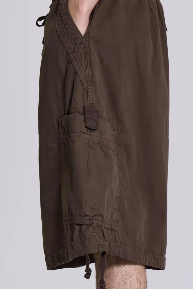 Bestsellers Men Jaded London Shop Brown Parachute Cargo Shorts