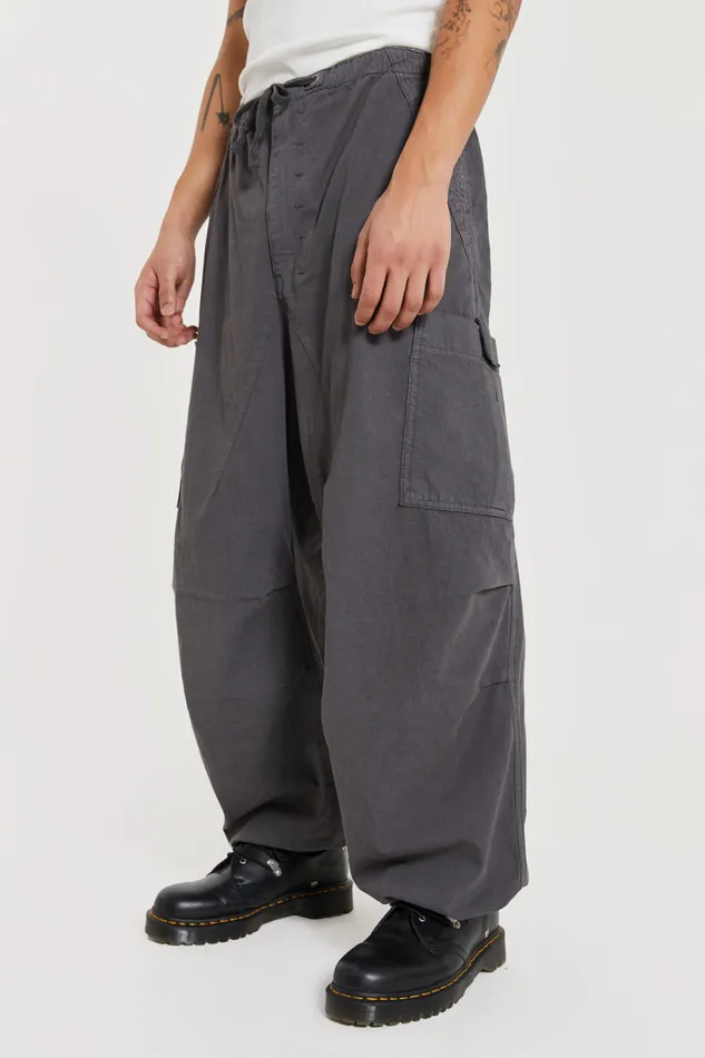 Bestsellers Men Jaded London Shop Vintage Grey Parachute Cargo Pants