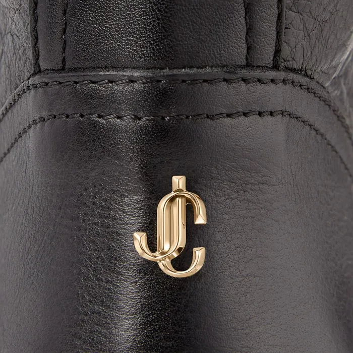 Biker Ii Black Smooth Leather Biker Boots Black Women JIMMY CHOO Boots