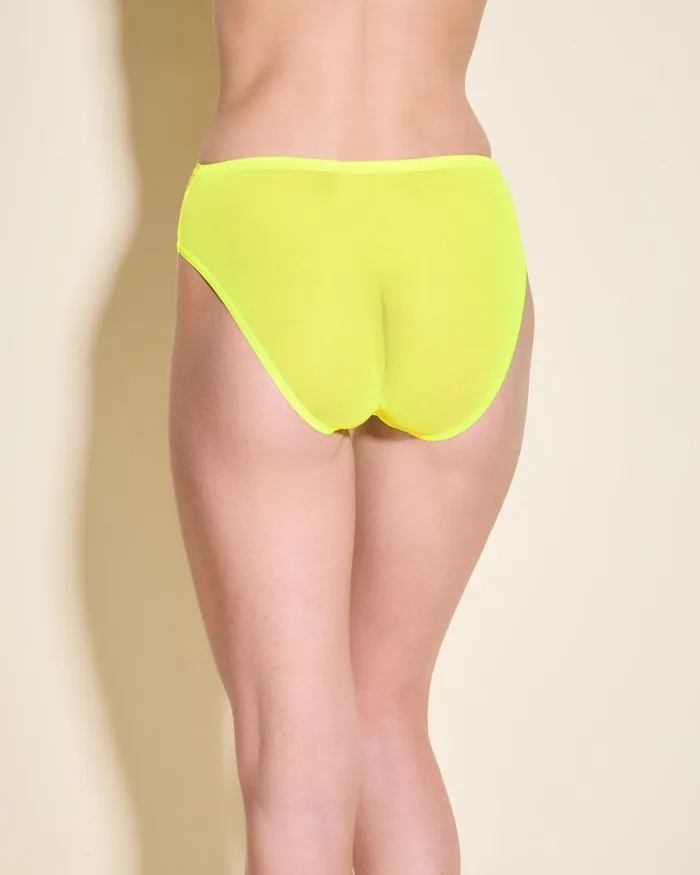 Bikinis Women Cosabella Soire Confidence High Waisted Brief Neon Yellow