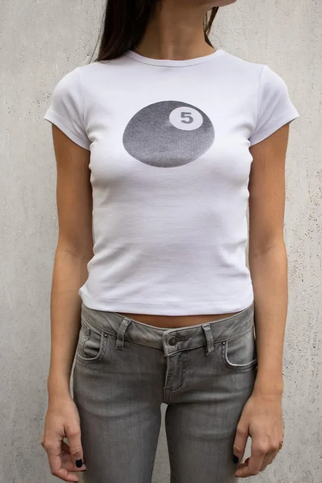 Billiard Ball TShirt Women Subdued Graphics