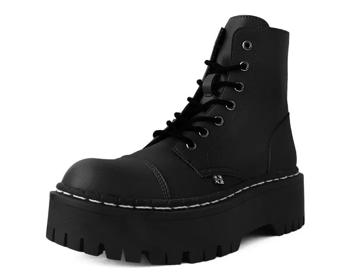 Black 7Eye Double Decker Boot Women TUK Shoes Boots