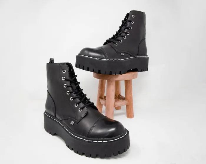 Black 7Eye Double Decker Boot Women TUK Shoes Boots Black 7Eye Double Decker Boot Women TUK Shoes Boots