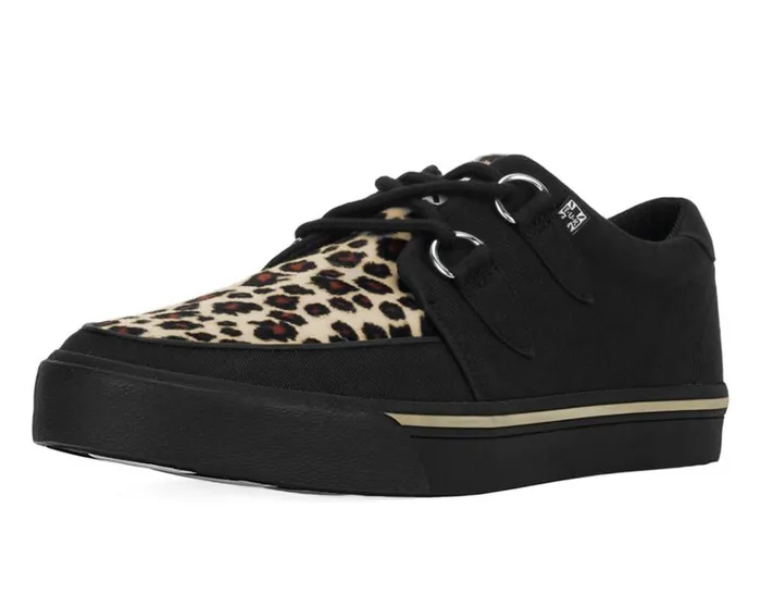 Black and Leopard Vegan Sneaker Men TUK Shoes Sneakers