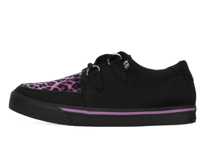 Black and Pink Leopard DRing Vegan Sneakers Men TUK Shoes Vegan Black and Pink Leopard DRing Vegan Sneakers Men TUK Shoes Vegan