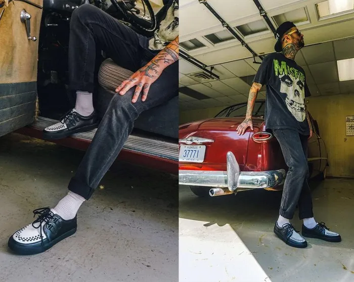 Black and White DRing Sneaker Men TUK Shoes Sneakers Black and White DRing Sneaker Men TUK Shoes Sneakers
