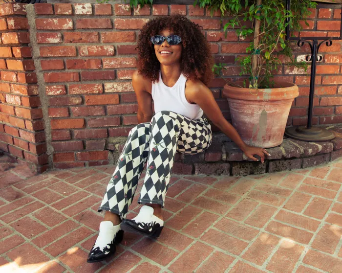 Black and White Flame Western Mule Women TUK Shoes Sandals Black and White Flame Western Mule Women TUK Shoes Sandals
