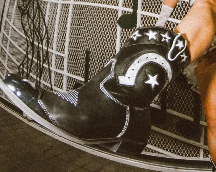 Black and White Horseshoe Star Western Boot Women TUK Shoes Boots Black and White Horseshoe Star Western Boot Women TUK Shoes Boots
