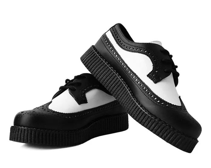 Black and White Wingtip TUKskin Viva Low Creeper Men TUK Shoes Dress Shoes Black and White Wingtip TUKskin Viva Low Creeper Men TUK Shoes Dress Shoes