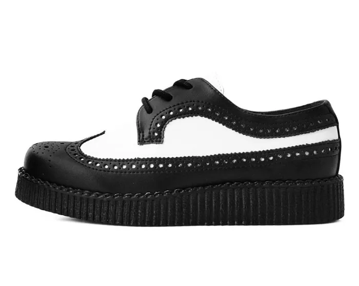 Black and White Wingtip TUKskin Viva Low Creeper Men TUK Shoes Dress Shoes Black and White Wingtip TUKskin Viva Low Creeper Men TUK Shoes Dress Shoes
