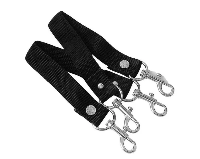 Black Bondage Hook On Shoe Straps Adult TUK Shoes Shoe Accessories