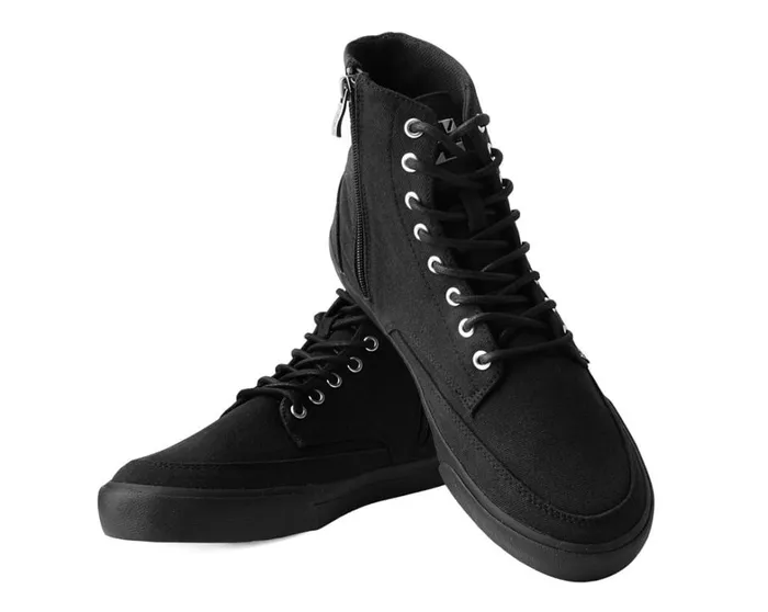 Black Canvas 8Eye Sneaker Boot Women TUK Shoes Sneakers Black Canvas 8Eye Sneaker Boot Women TUK Shoes Sneakers