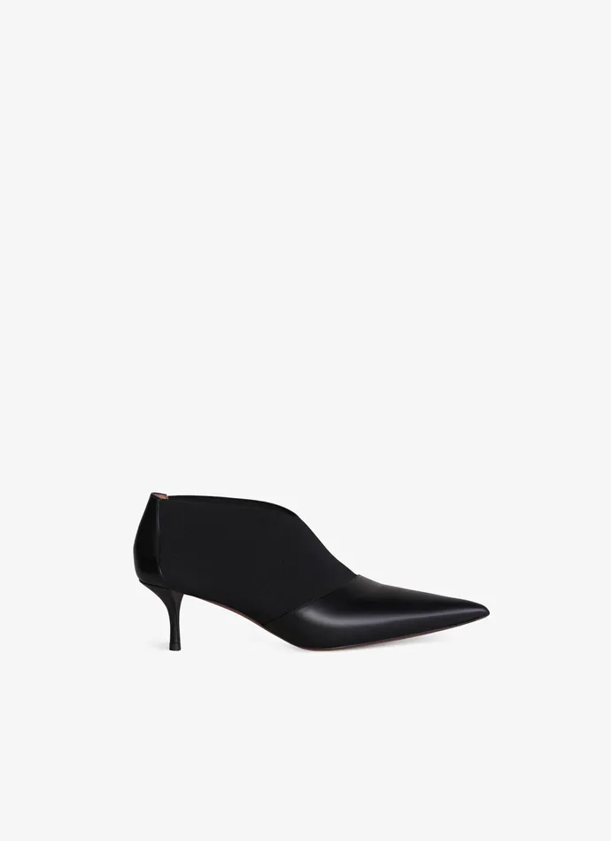 Black ELASTIC PUMPS IN CALFSKIN Women Alaa Boots and Ankle Boots