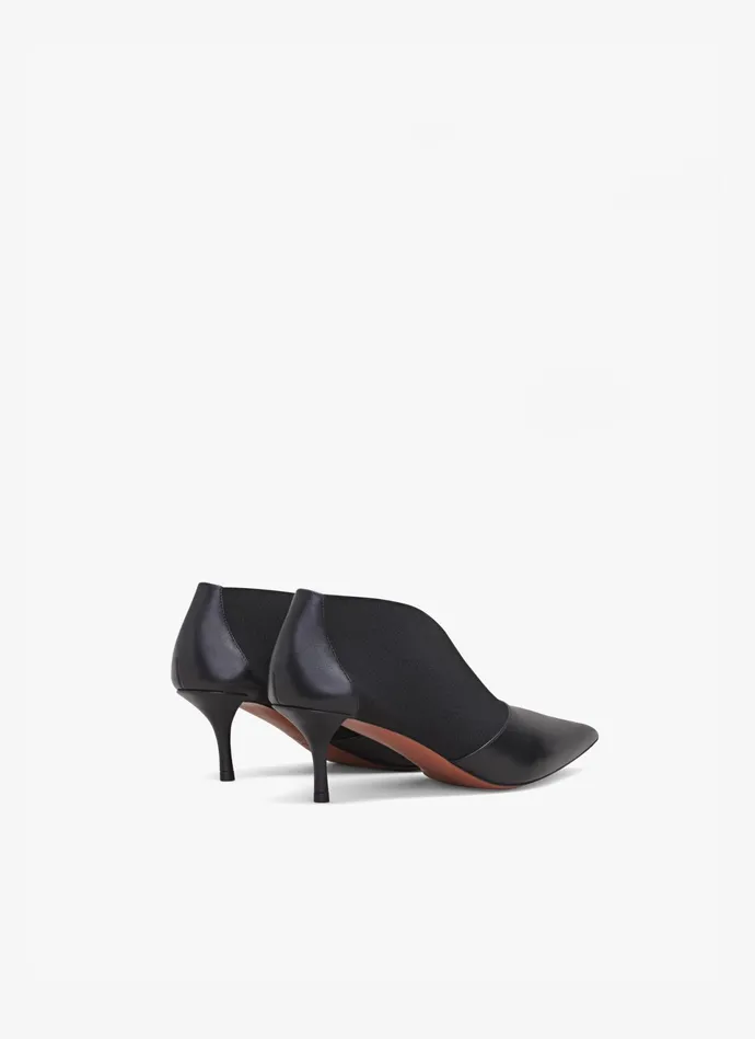 Black ELASTIC PUMPS IN CALFSKIN Women Alaa Boots and Ankle Boots