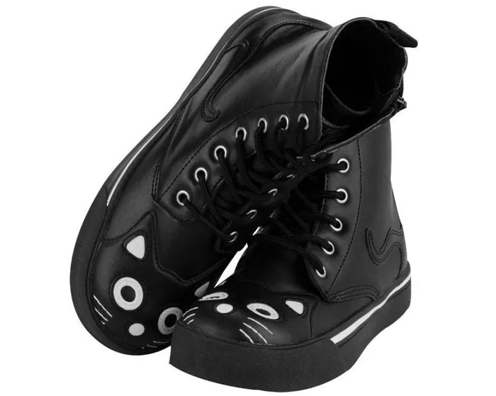 Black Kitty Sneaker Boot 8211 TUK Shoes Women TUK Shoes Sneakers Black Kitty Sneaker Boot 8211 TUK Shoes Women TUK Shoes Sneakers