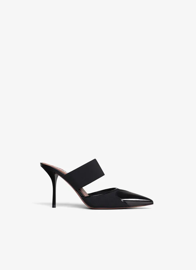 Black LE CUR MULES IN PATENT CALFSKIN Women Alaa Mules