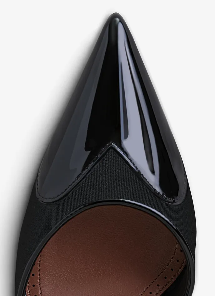 Black LE CUR MULES IN PATENT CALFSKIN Women Alaa Mules