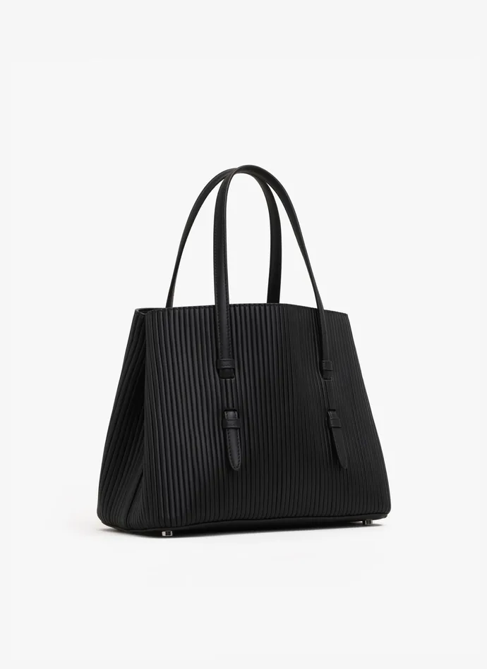Black MINA 25 BAG IN VERTICAL LEATHER Women Alaa Le Mina