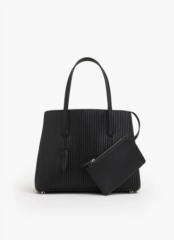 Black MINA 25 BAG IN VERTICAL LEATHER Women Alaa Le Mina