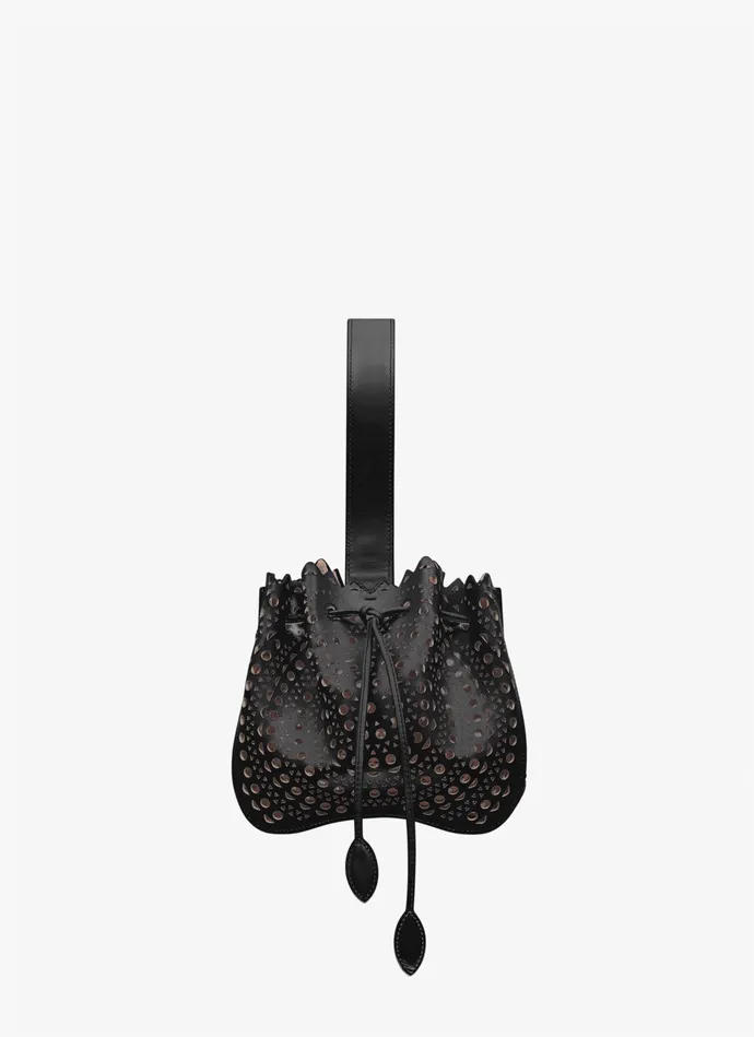Black Rose Marie Bag New Vienne Lux Calfskin Women Alaa Mini Bags