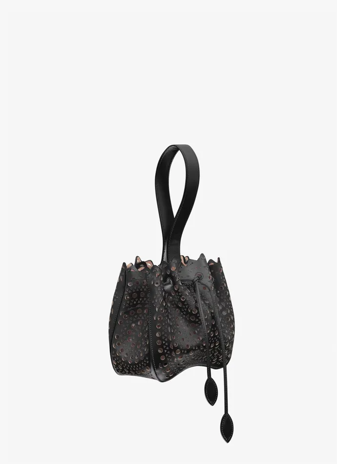 Black Rose Marie Bag New Vienne Lux Calfskin Women Alaa Mini Bags