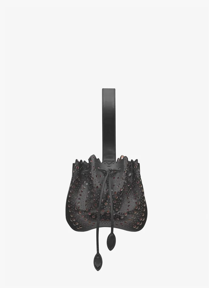 Black Rose Marie Bag New Vienne Lux Calfskin Women Alaa Mini Bags