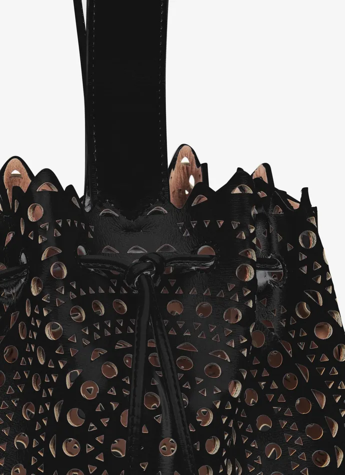 Black Rose Marie Bag New Vienne Lux Calfskin Women Alaa Mini Bags