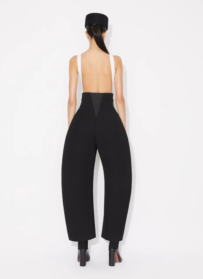 Black ROUND CORSET PANT Women Alaa Pants and Shorts