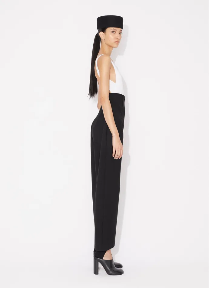 Black ROUND CORSET PANT Women Alaa Pants and Shorts