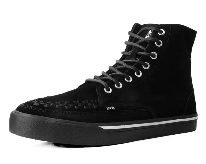 Black Suede 8Eye Sneaker Boot Women TUK Shoes Sneakers