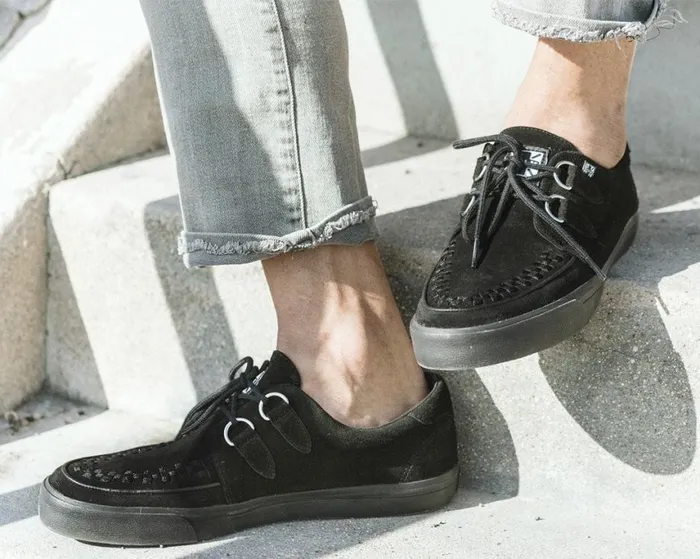 Black Suede DRing Sneaker Women TUK Shoes Sneakers Black Suede DRing Sneaker Women TUK Shoes Sneakers