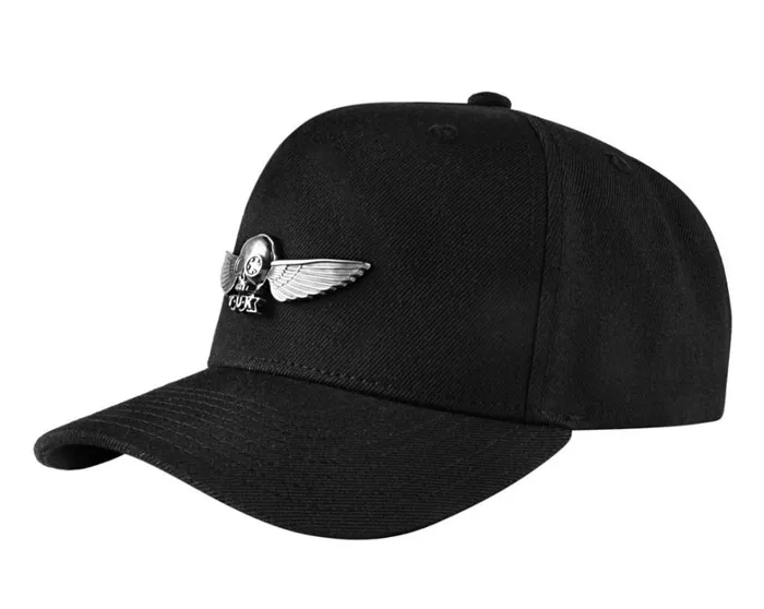 Black TUK Wing Pin Dad Hat Adult TUK Shoes Stickers Pins Patches Totes