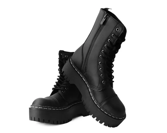 Black TUKskin 10Eye Double Decker Boot Men TUK Shoes Boots Black TUKskin 10Eye Double Decker Boot Men TUK Shoes Boots