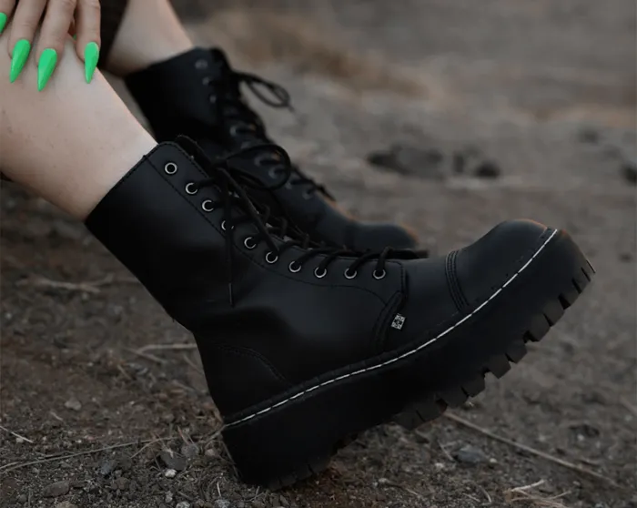 Black TUKskin 10Eye Double Decker Boot Men TUK Shoes Boots Black TUKskin 10Eye Double Decker Boot Men TUK Shoes Boots