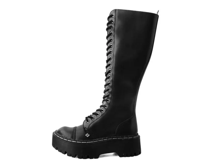 Black TUKskin Kneehigh Double Decker Boot Women TUK Shoes Boots Black TUKskin Kneehigh Double Decker Boot Women TUK Shoes Boots
