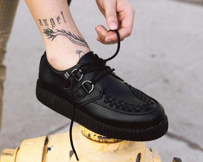 Black TUKskin Vegan Viva Low Sole Creepers Men TUK Shoes Vegan Black TUKskin Vegan Viva Low Sole Creepers Men TUK Shoes Vegan
