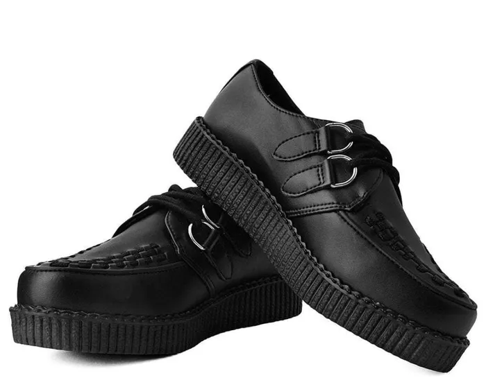 Black TUKskin Vegan Viva Low Sole Creepers Men TUK Shoes Vegan Black TUKskin Vegan Viva Low Sole Creepers Men TUK Shoes Vegan
