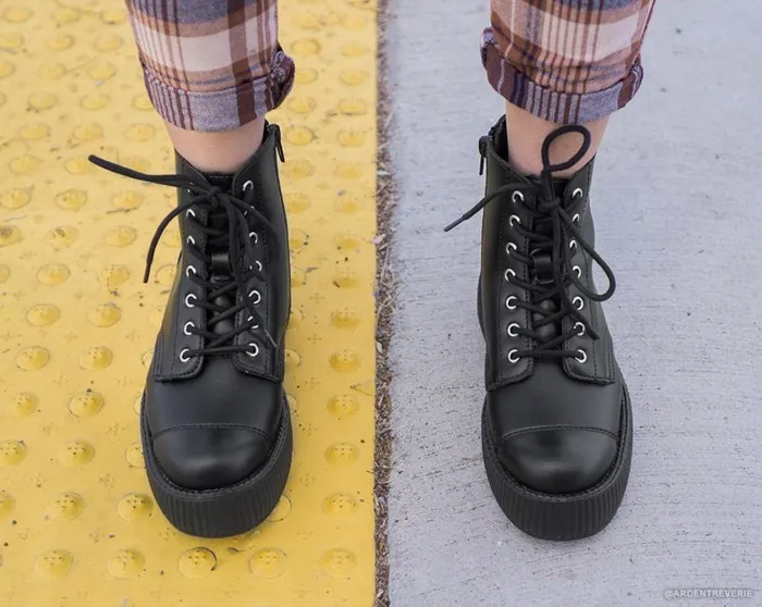 Black TUKskin Vegan Viva Mondo Boots Women TUK Shoes Boots Black TUKskin Vegan Viva Mondo Boots Women TUK Shoes Boots