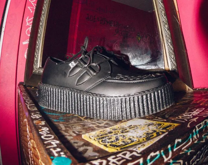 Black TUKskin Vegan Viva Mondo Creepers Men TUK Shoes Vegan Black TUKskin Vegan Viva Mondo Creepers Men TUK Shoes Vegan
