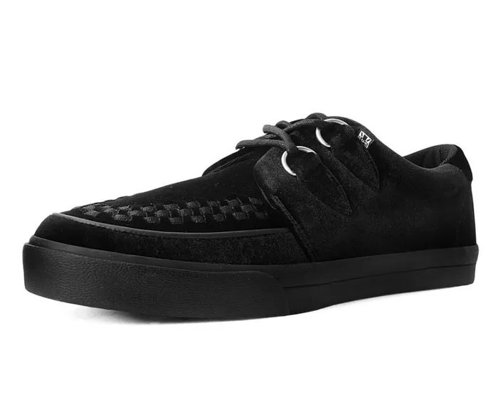 Black Velvet DRing Interlace Sneaker Women TUK Shoes Sneakers
