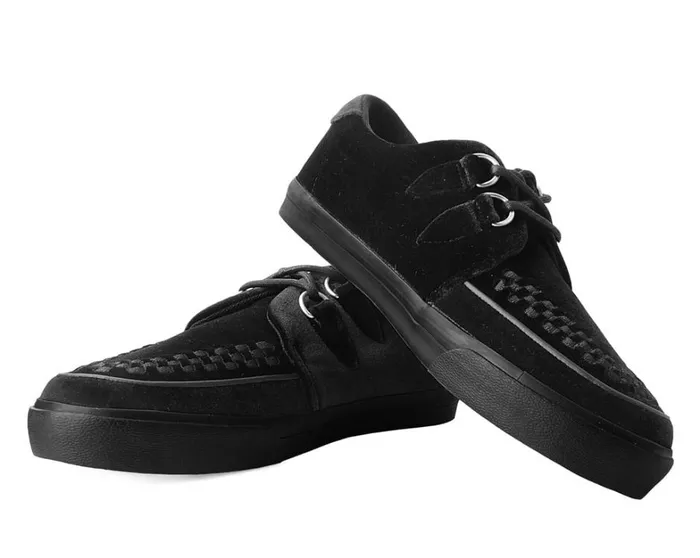 Black Velvet DRing Interlace Sneaker Women TUK Shoes Sneakers Black Velvet DRing Interlace Sneaker Women TUK Shoes Sneakers