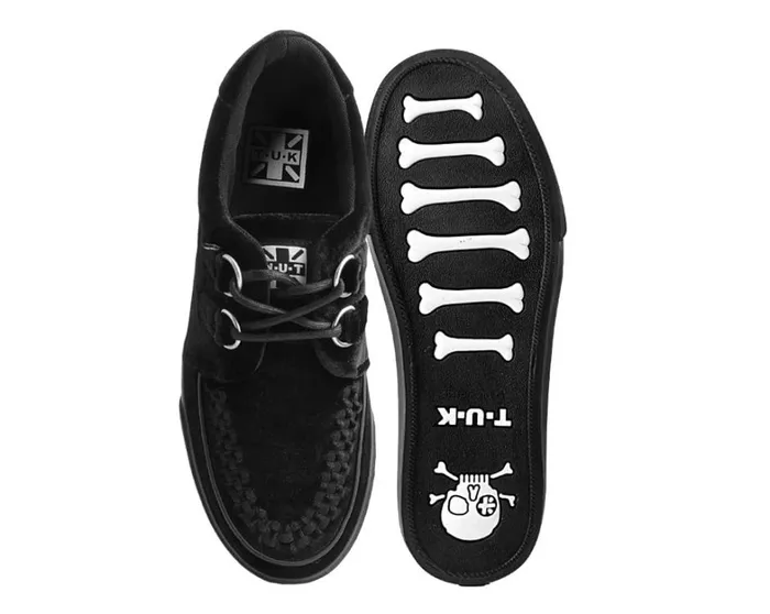 Black Velvet DRing Interlace Sneaker Women TUK Shoes Sneakers Black Velvet DRing Interlace Sneaker Women TUK Shoes Sneakers