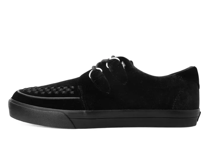 Black Velvet DRing Interlace Sneaker Women TUK Shoes Sneakers Black Velvet DRing Interlace Sneaker Women TUK Shoes Sneakers