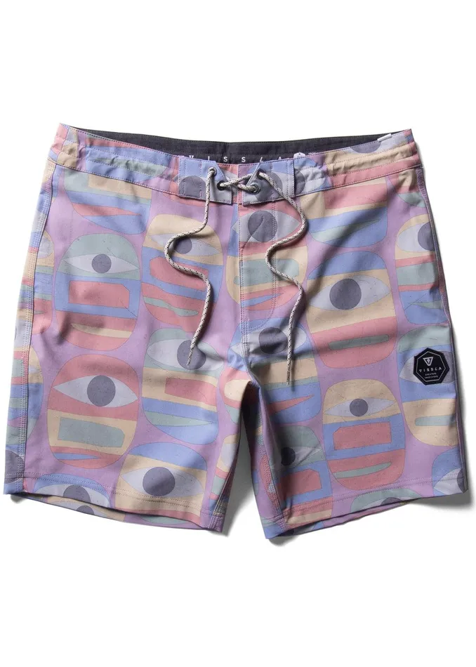 Boardshorts Men Vissla Minds Eye 175034 Boardshort Dusty Rose