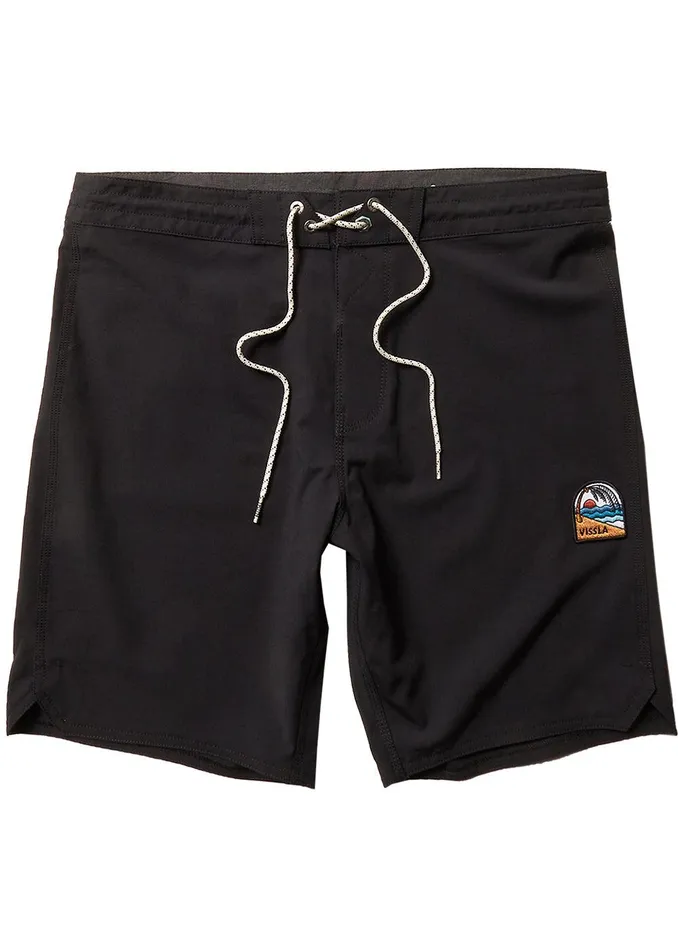 Boardshorts Men Vissla Solid Sets 185034 Boardshort Black 2