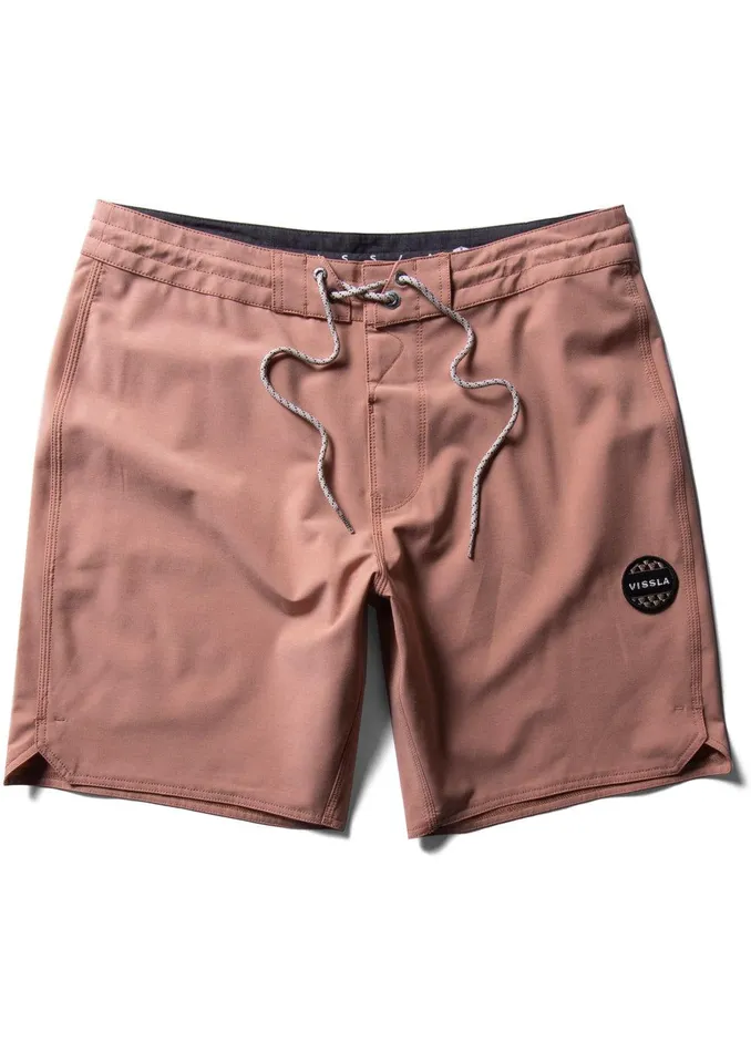 Boardshorts Men Vissla Solid Sets 185034 Boardshort Clay