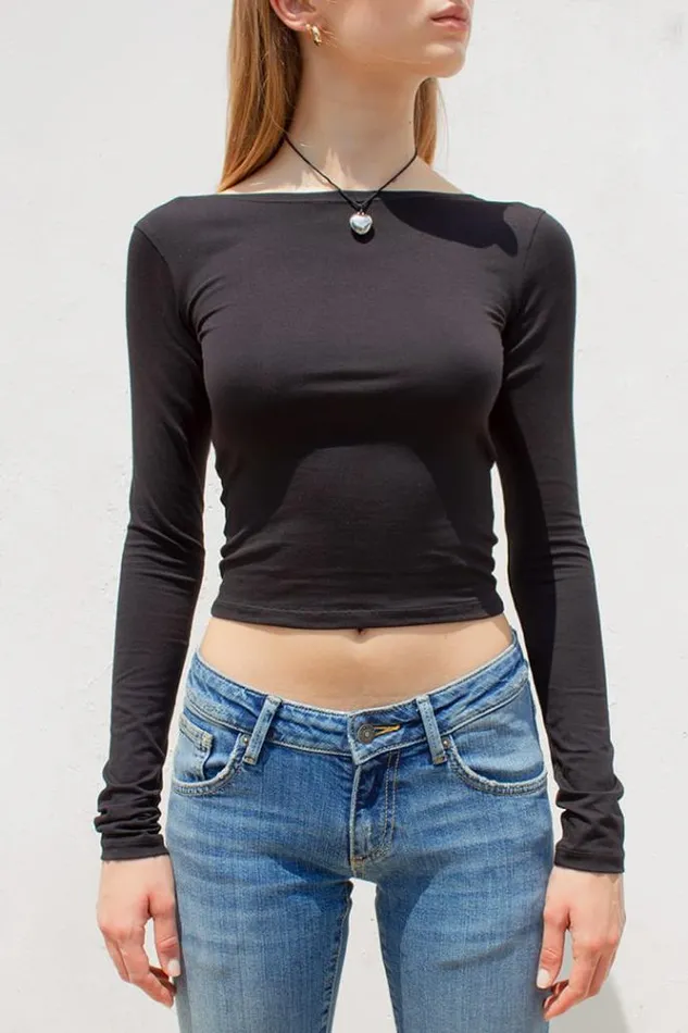 Boat Neck TShirt Women Subdued Tees